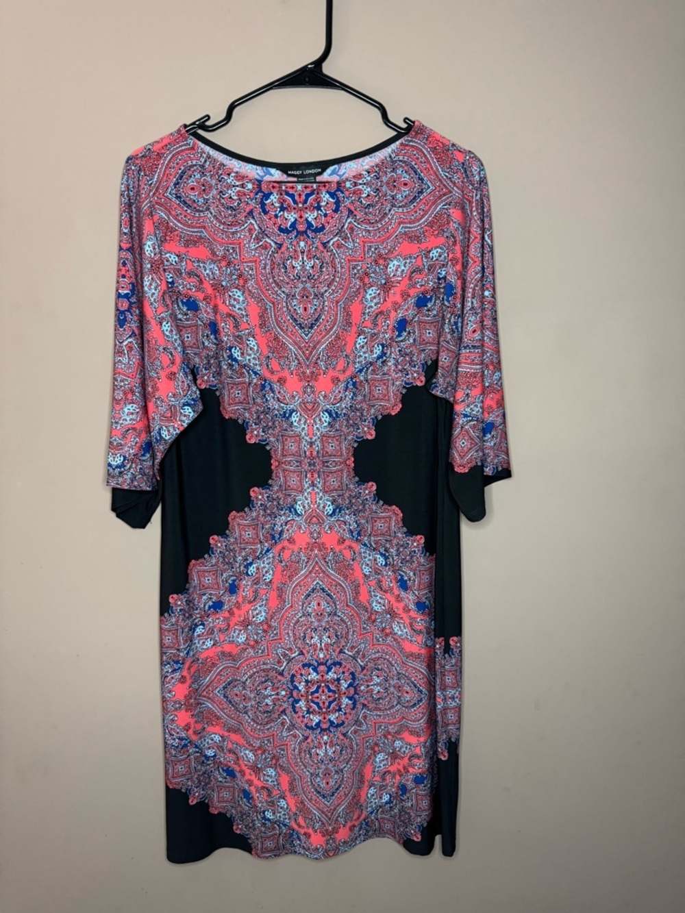 Maggy London Persian Medallion Print Bateau Sheath Dress